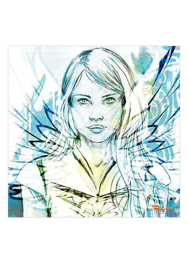 Kaya - Bleu - Carte postale - Kaya Team Universe