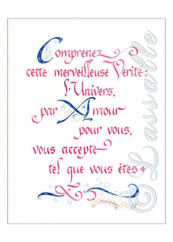 Calligraphie Merveilleuse Vérité