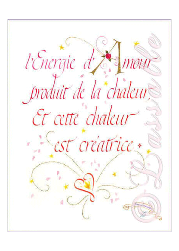 Calligraphie nergie d'Amour